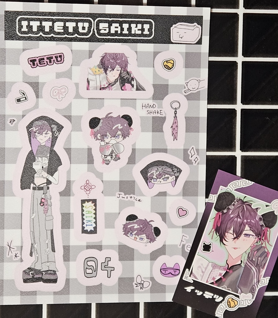 《非公式グッズ》ハーフシール&チェキ風カード《#にじそうさく11》