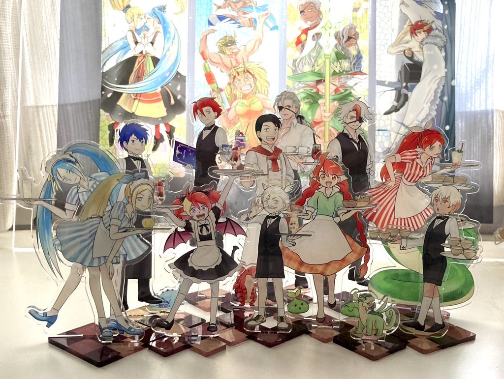 ぜろどらま!コラボカフェごっこアクリルジオラマ