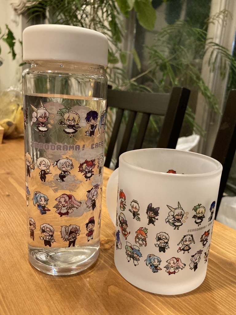 ぜろどらま!コラボカフェごっこ クリアボトル&マグカップ