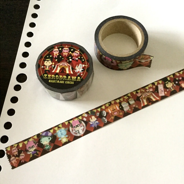 【ぜろどらま!】コシュまるナイトメアサーカス マスキングテープ