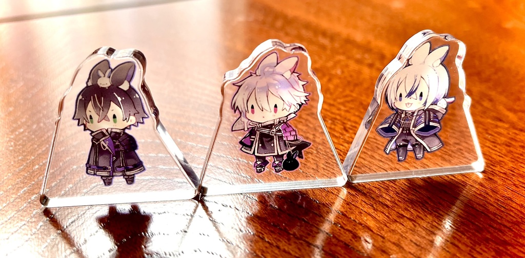 うささんさくアクリルブロック