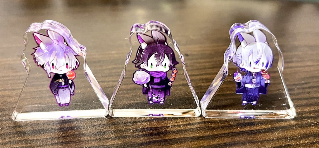 うささんさくアクリルブロック