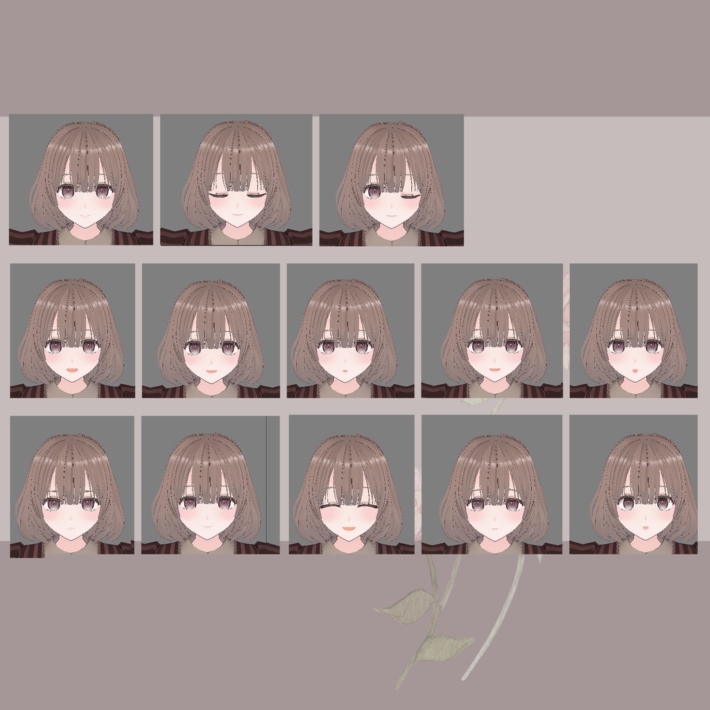 【VRMオリジナルアバター】クラシカルな女の子