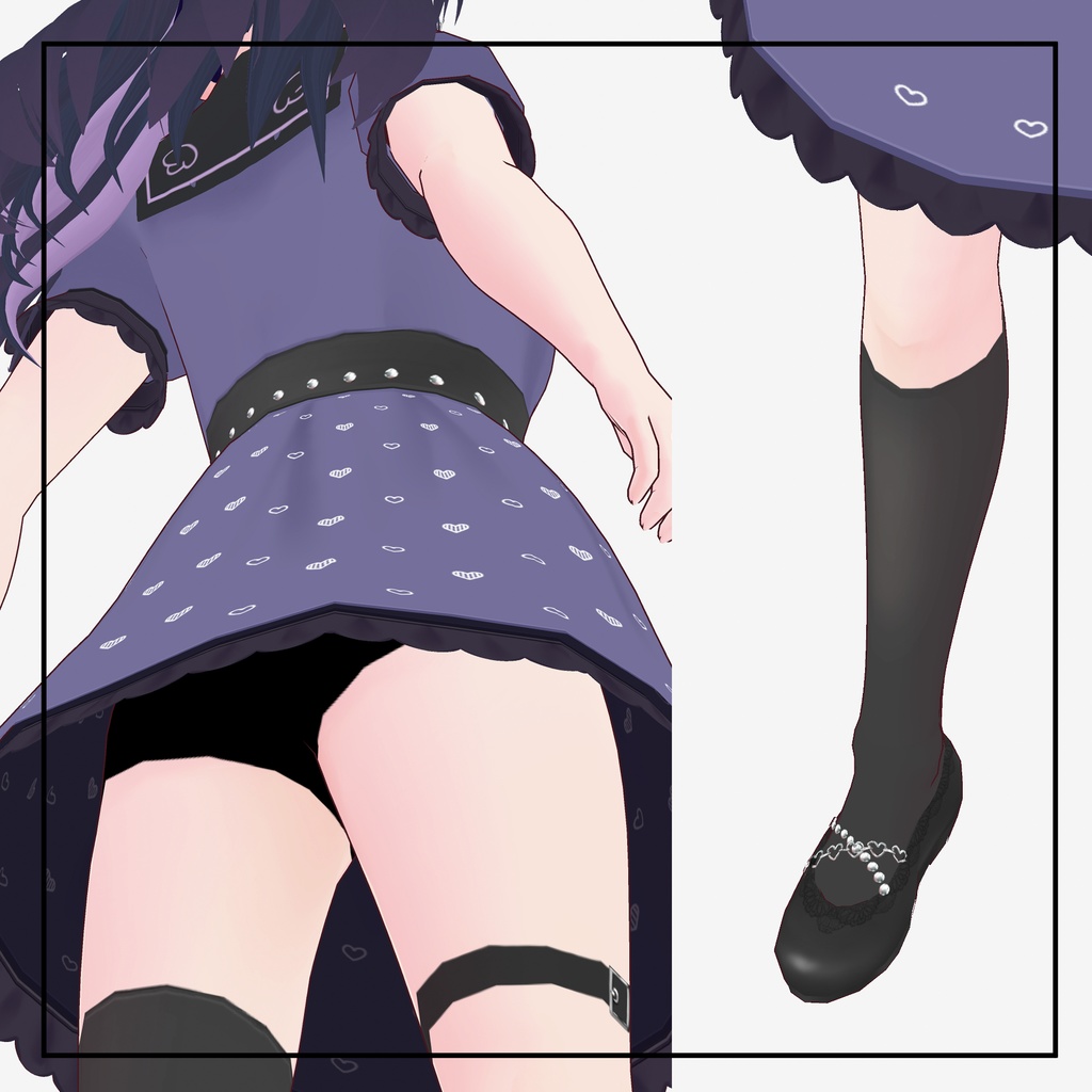 地雷ちゃん風コーデフルセット