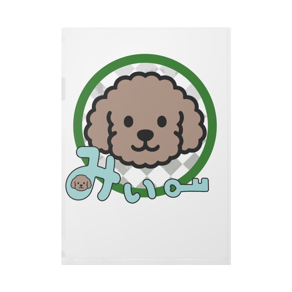 お嬢様のA4クリアファイル