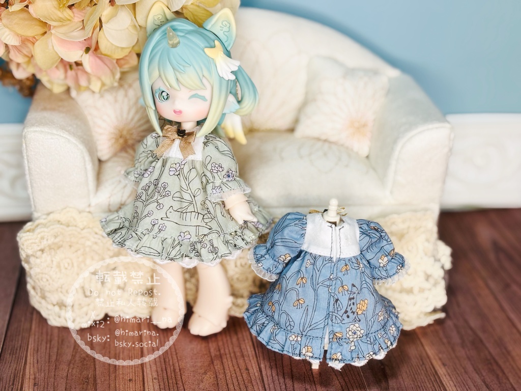 ミャウ🐾ブルームワンピ