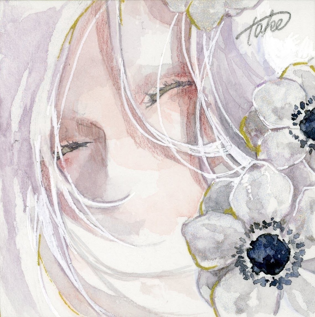 豆色紙原画