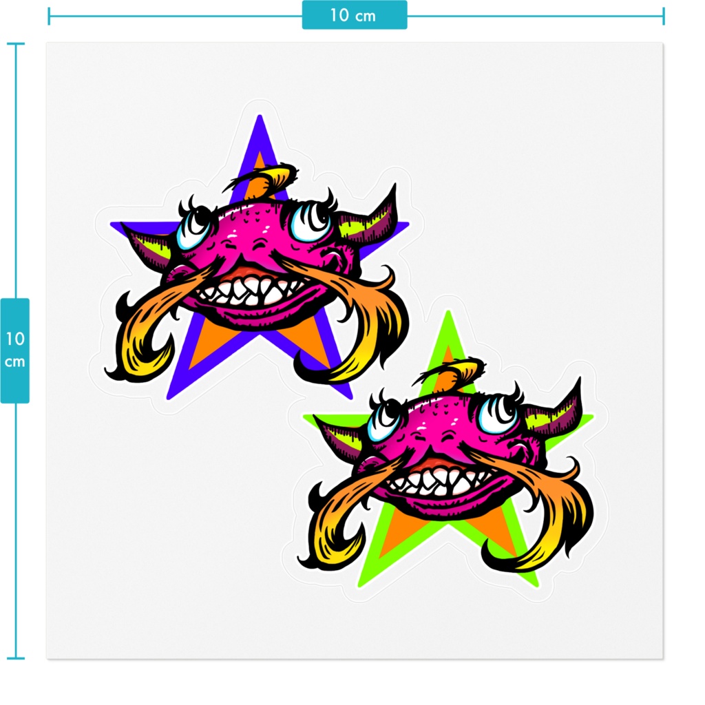 【非公式】奇龍ちゃんステッカー(小さい2色セット)