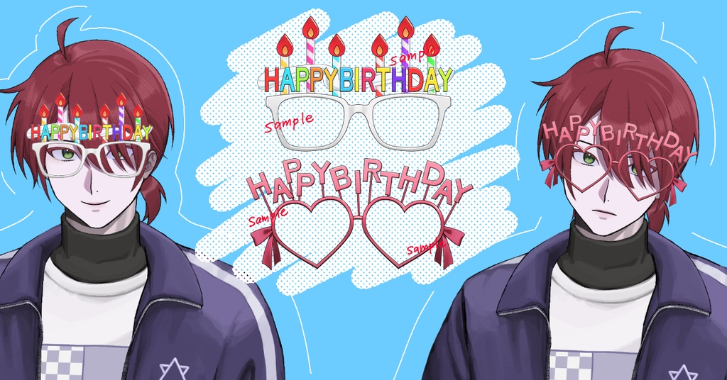 【Live2D】バースデーセット【VTS】