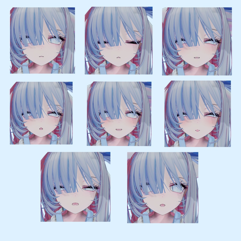 【Milltina-ミルティナ】Face-BlendShape + 動く表情