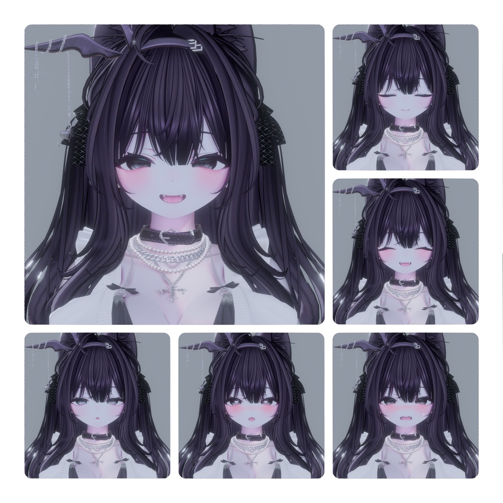 【Chocolat-ショコラ】Face-BlendShape + 表情13種類 + Animation→Sceneが楽になるツール