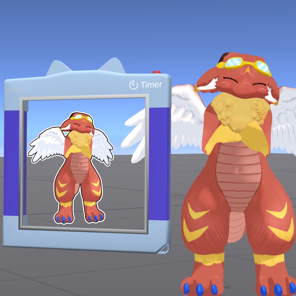 VRChat ギミック アバターステッカーカメラ (Avatar Sticker Camera)