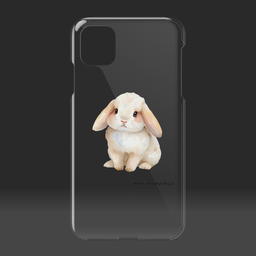可愛いウサギの iphoneクリアケース①