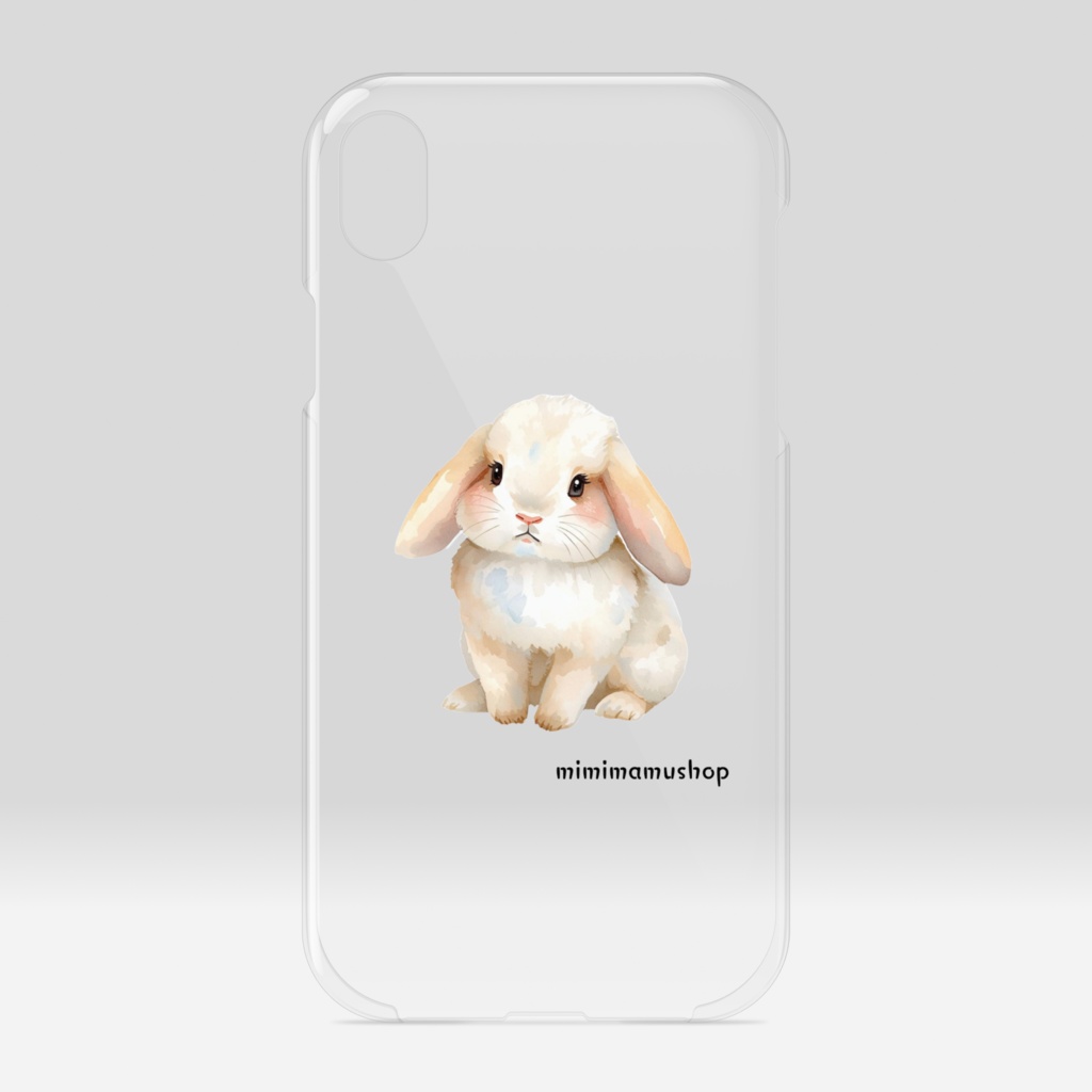 可愛いウサギのiphoneクリアケース①