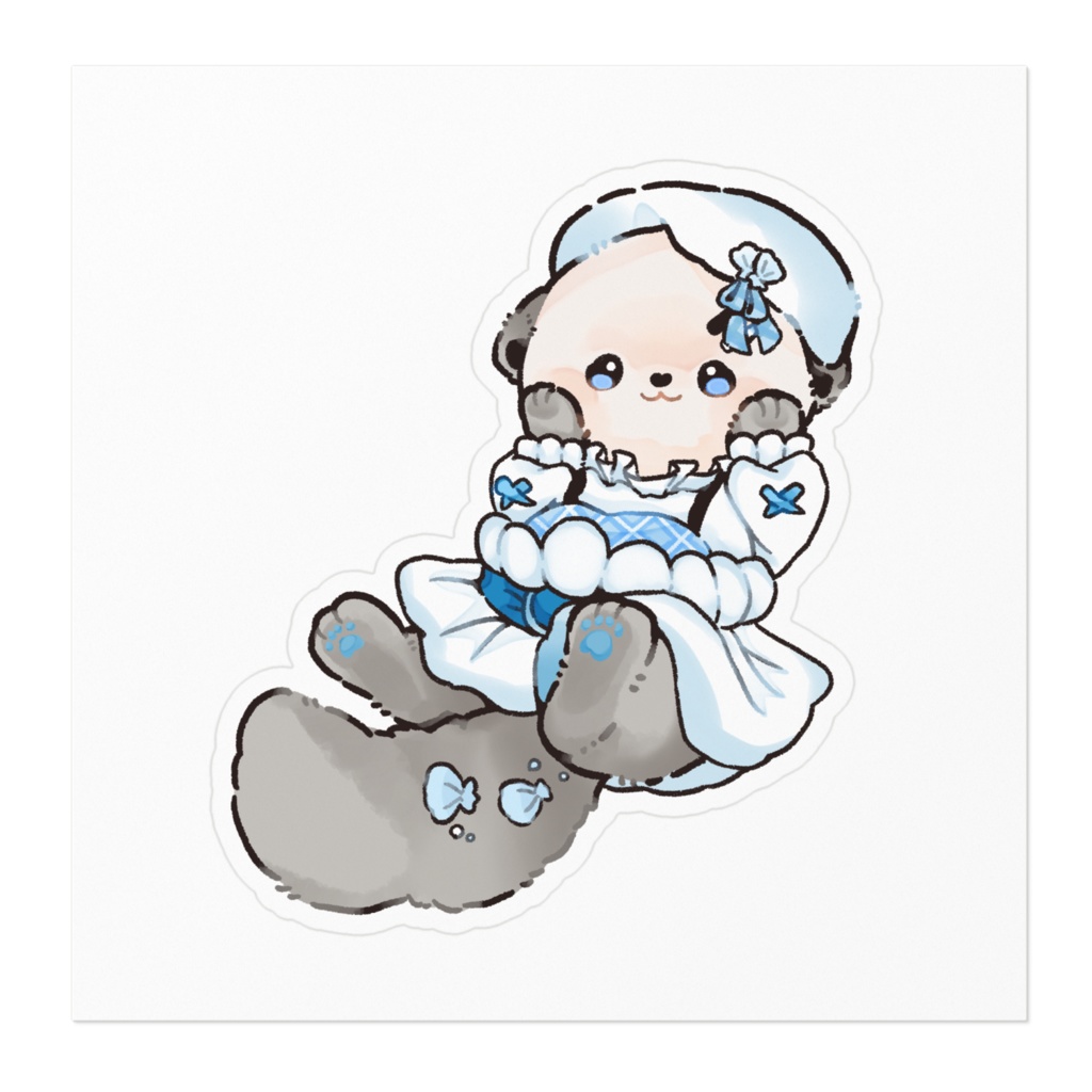 らこち、ラッコになっちゃったステッカー