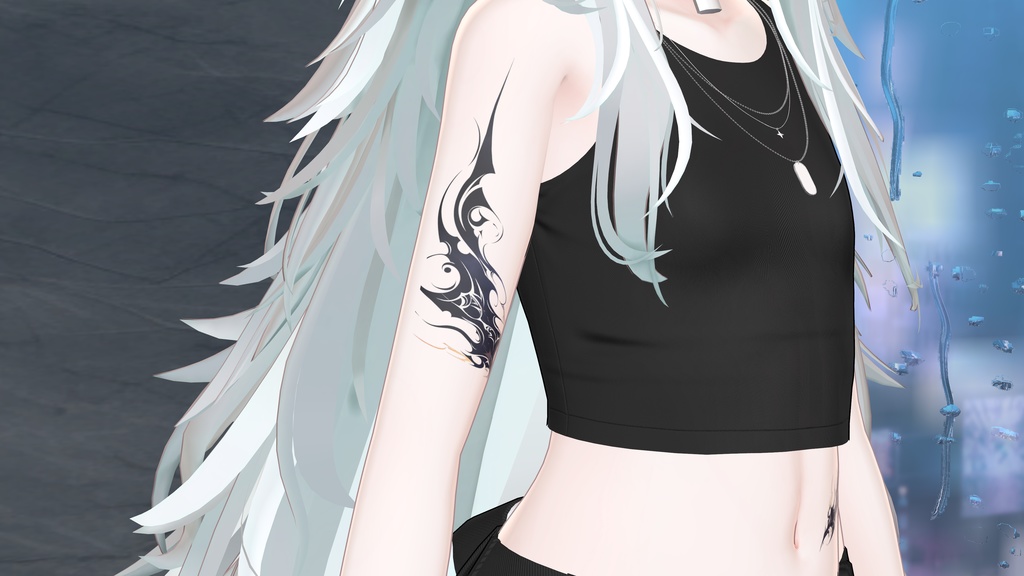 透過アートタトゥー素材