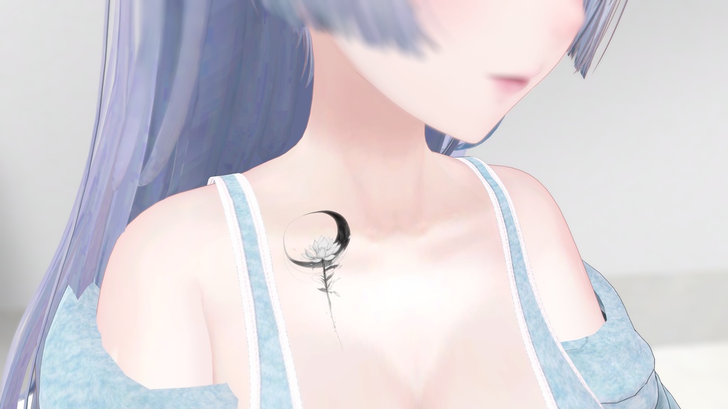 Moon Lotus|Echo of Light – Blackwork Tattoo