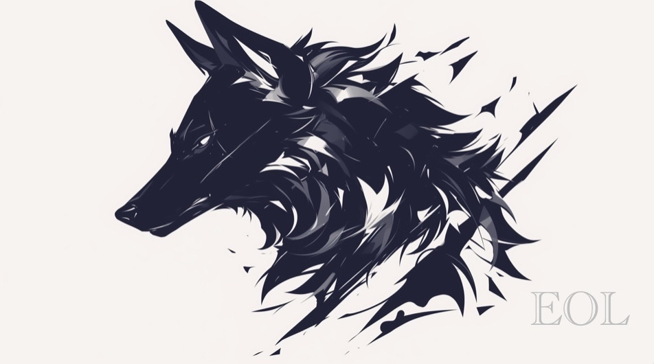 Lone Wolf|Echo of Light – Blackwork Tattoo