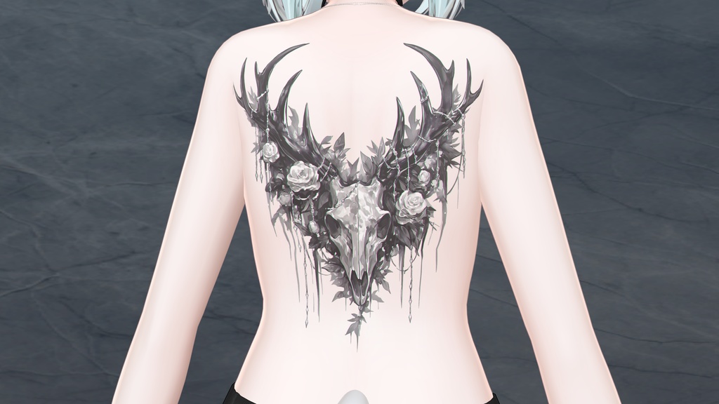 透過アートタトゥー素材 捧げ