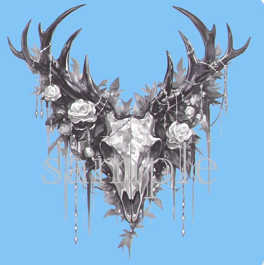 透過アートタトゥー素材　捧げ