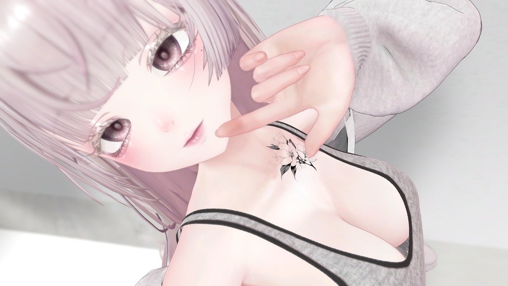 Sakura Bloom|Echo of Light – Blackwork Tattoo