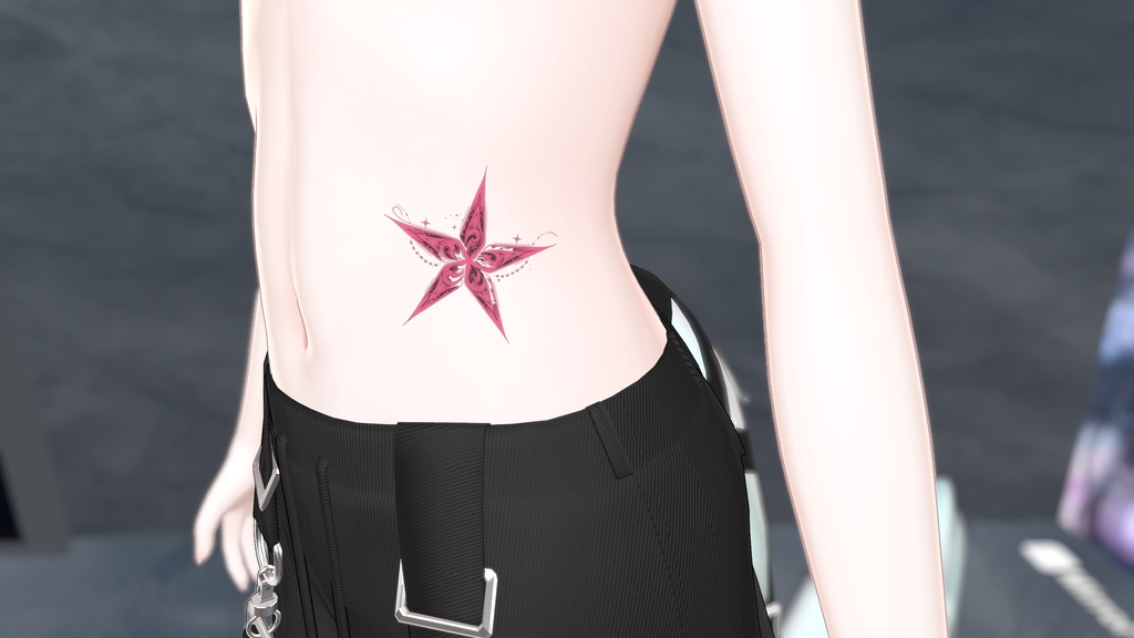 透過アートタトゥー素材 スターフィッシュ