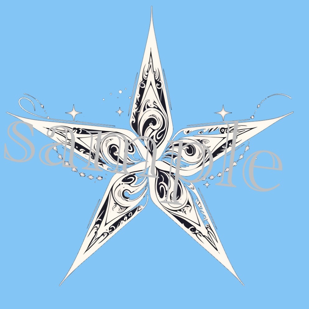 透過アートタトゥー素材 スターフィッシュ