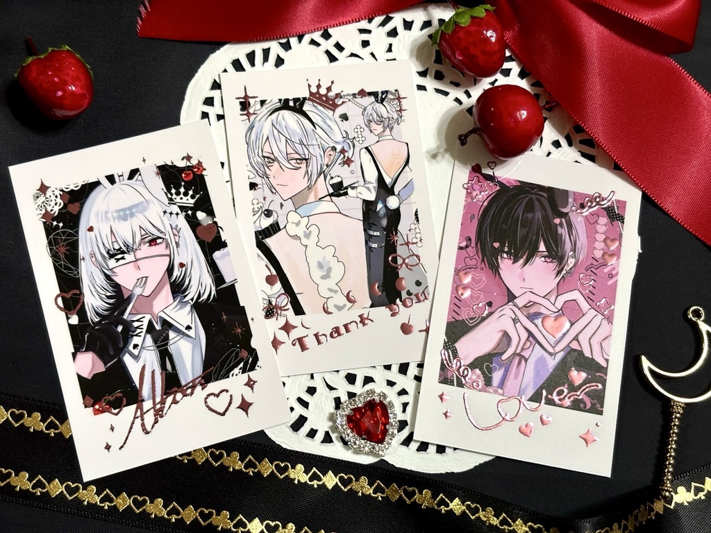 箔デザインフォト風カード