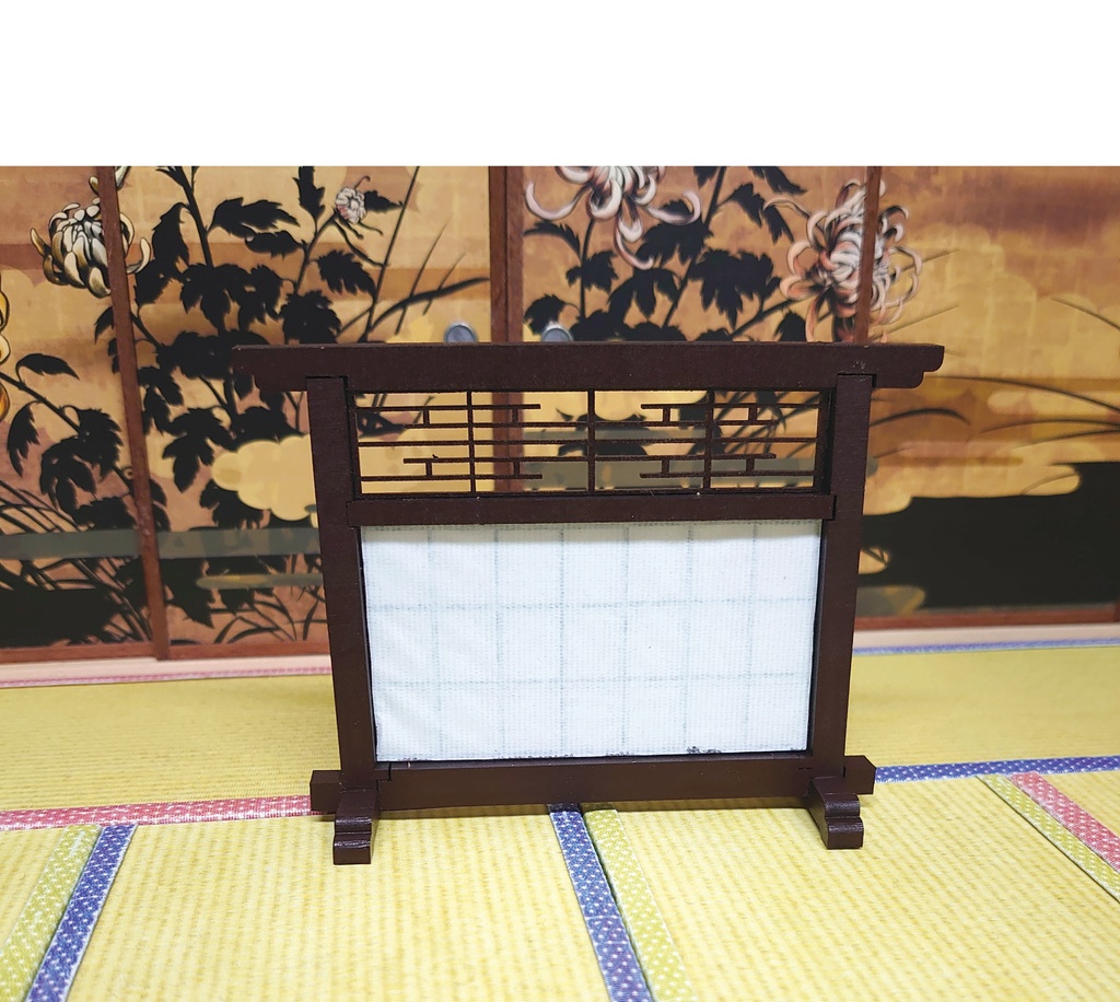 衝立 ミニチュア 障子風 ついたて