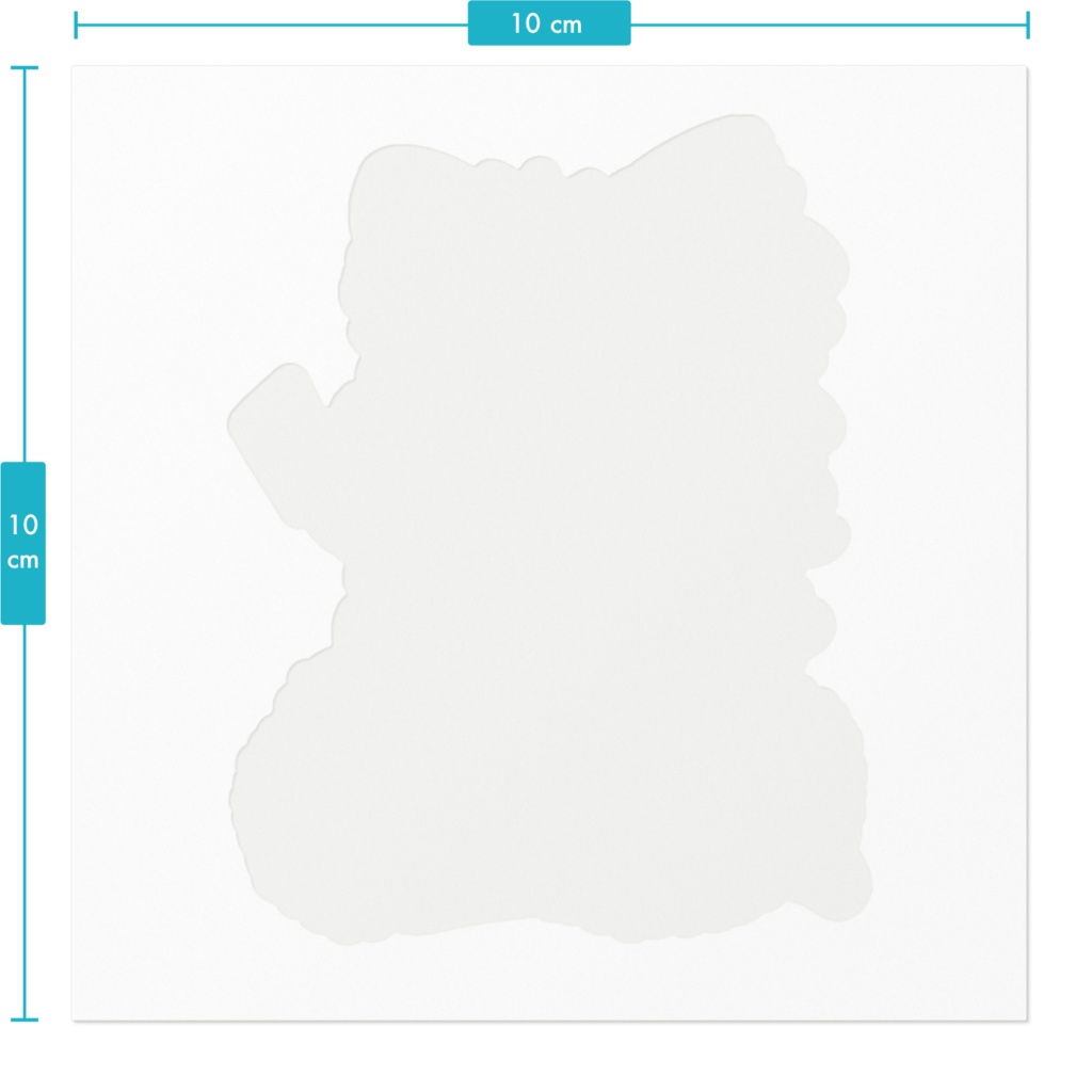 ターニャのステッカー(白)