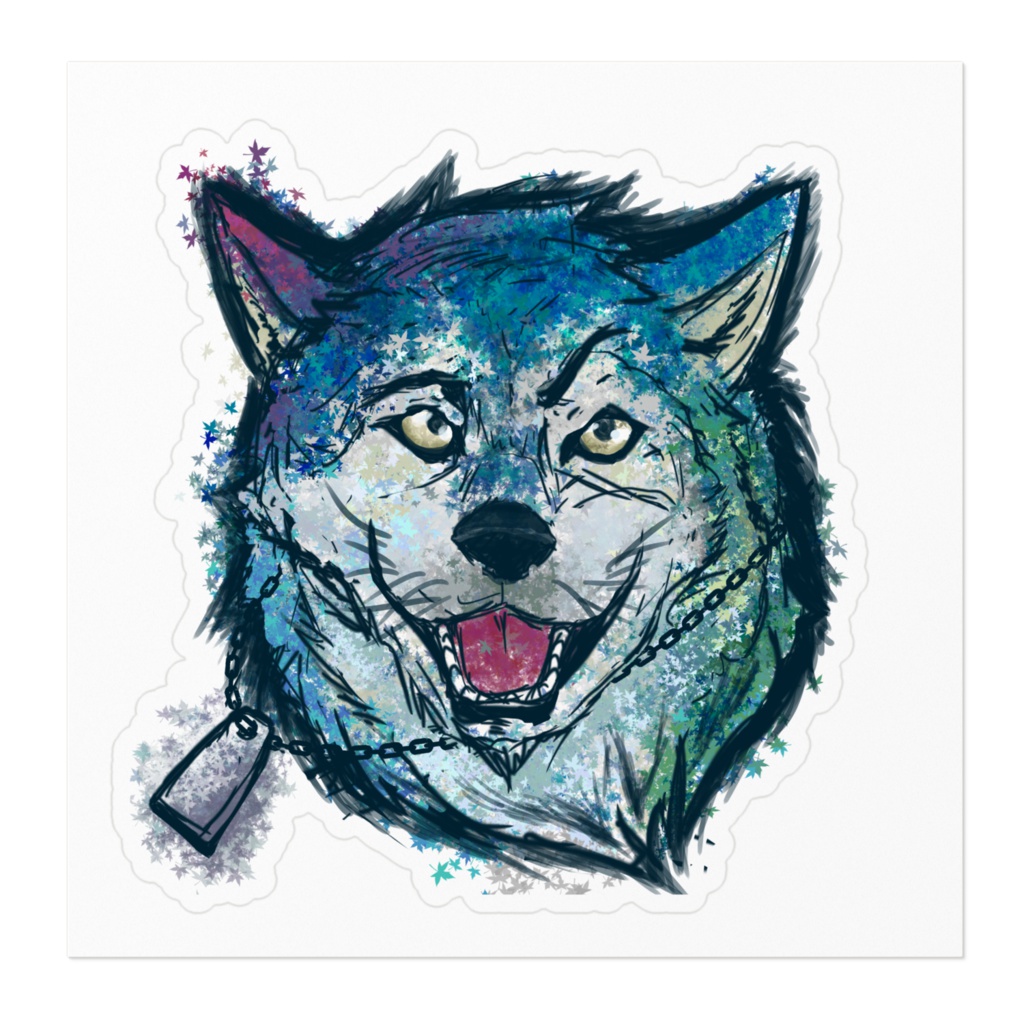 ステッカー|オオカミ