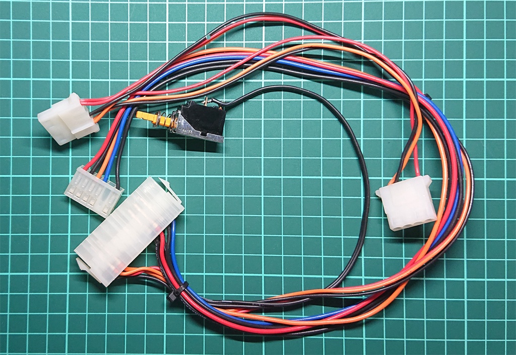 NEC PC-8801FH以降用 ATX電源変換ケーブル