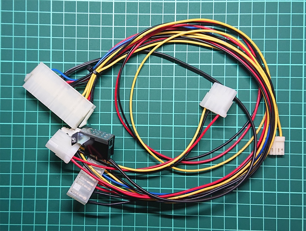NEC PC-88VA2/VA3用 ATX電源変換ケーブル