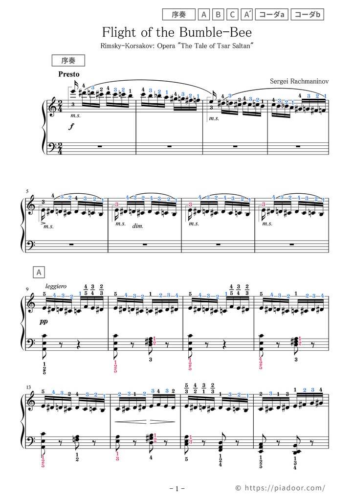 はち楽譜 ☆ Hatsune Miku-Chimoto Sakura / Senbonzakura Sheet Music