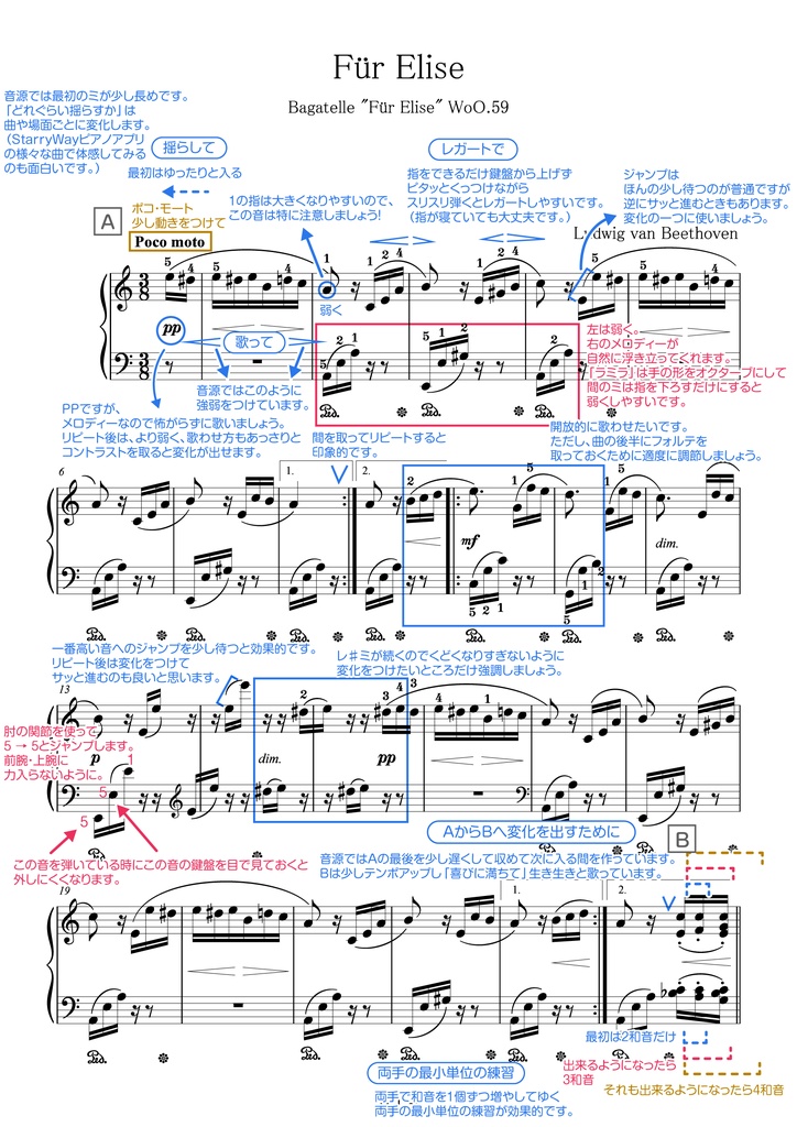 ため エリーゼ に ゆっくり の 中盤が難しい＞＜ピアノ名曲「エリーゼのために」の両手合わせの練習方法