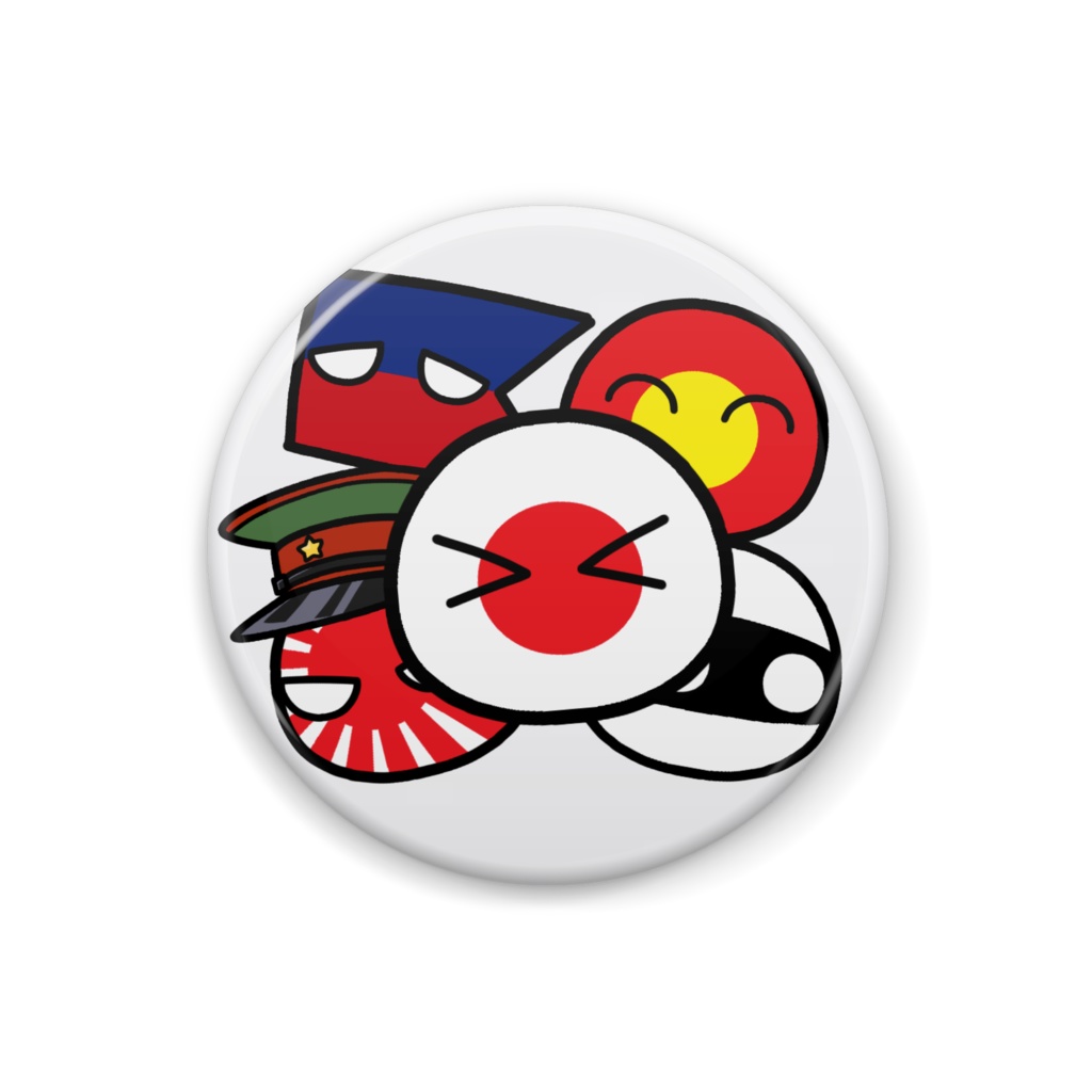 過去の日本達がやってきた！デザイン2 【ポーランドボール】