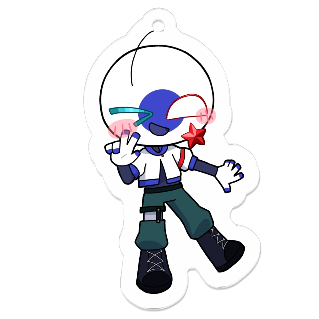 【枠担当者絵!】にこちぴーす✌🏻小サイズ