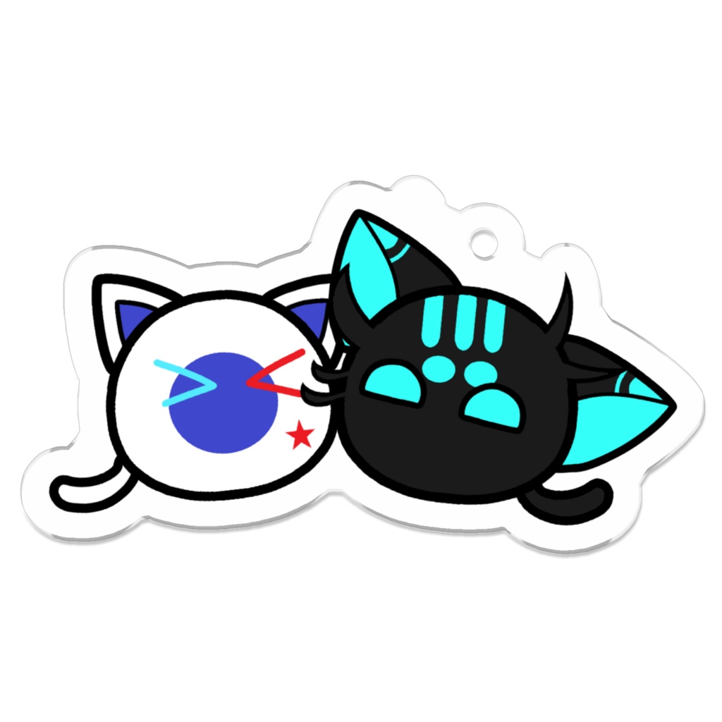 【ねこまろコラボ】仲良しツーショット