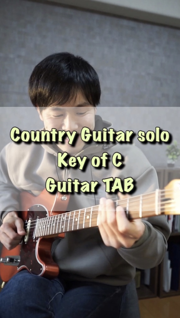 C Country Guitar solo TAB＆3VIDEOs