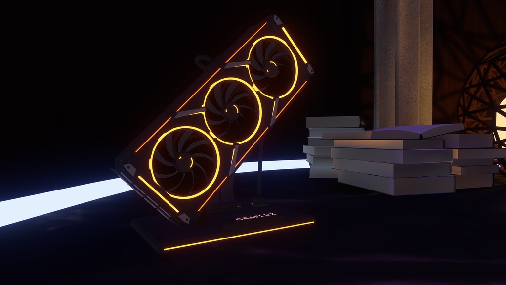 【VRChat向け】GPU型インテリアライト「GRAFLUX／グラフラックス」