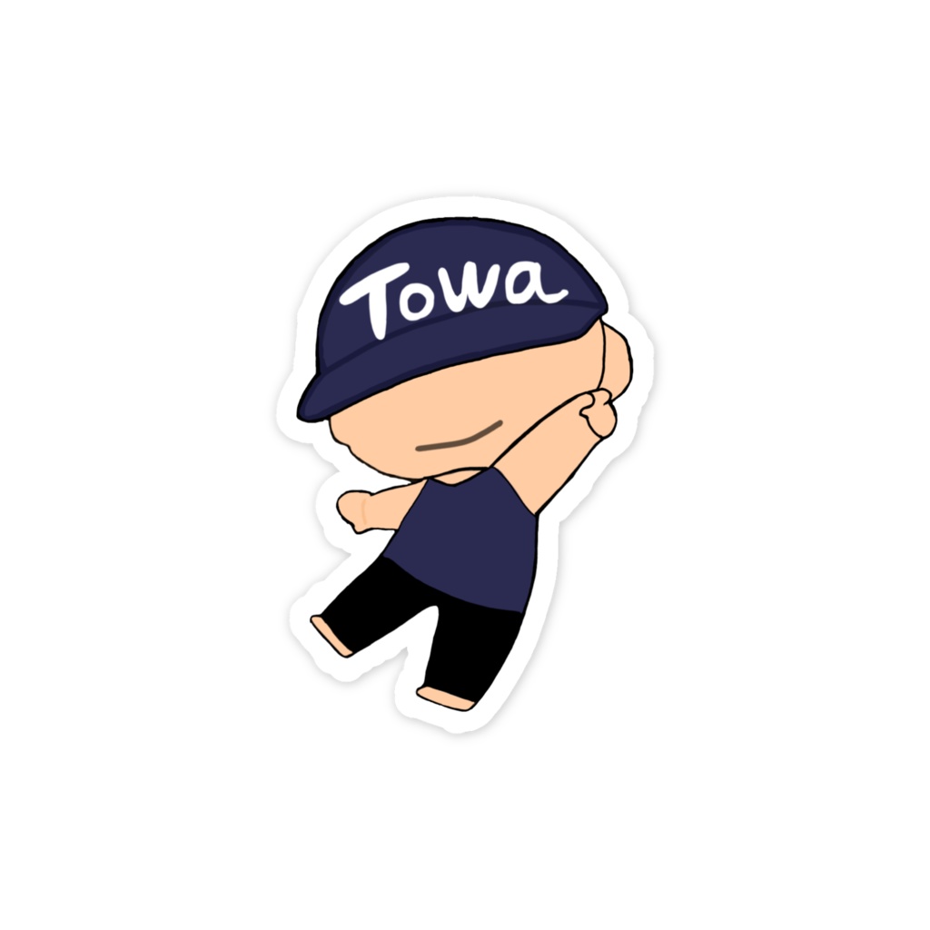 ダイエットのお兄さんステッカー