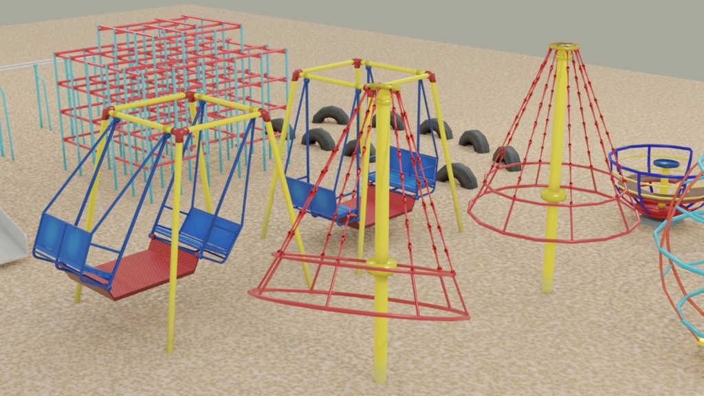 公園の遊具 昭和版