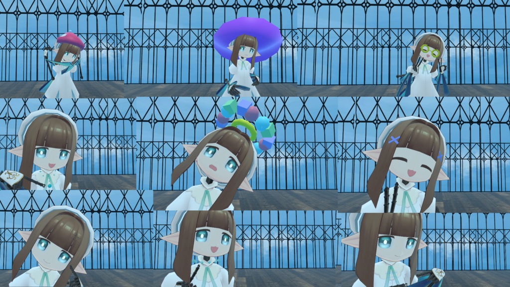 【VRChat】3Dモデル「てっさくちゃん」用アクセサリーセット【無料】