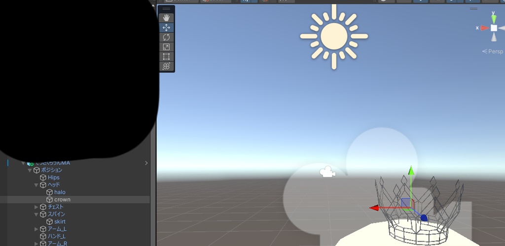 【VRChat】てっさくらうん (てっさくちゃん向けアクセサリー)MA対応【無料】