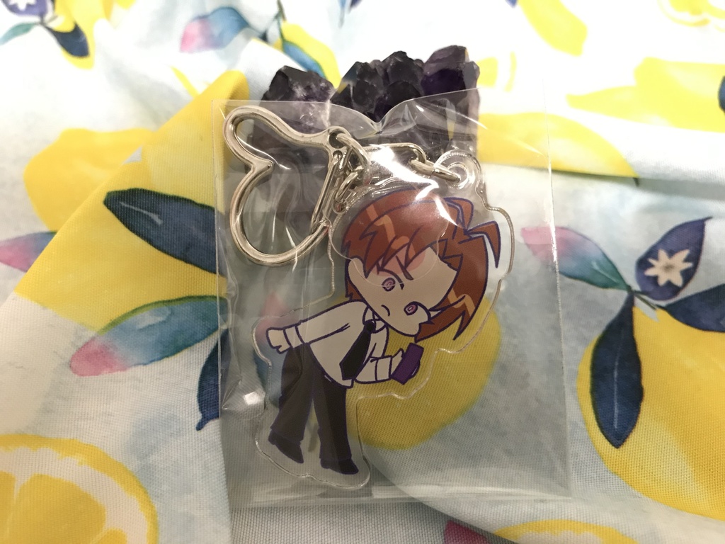 都筑アクリルキーホルダー 透明 む Booth