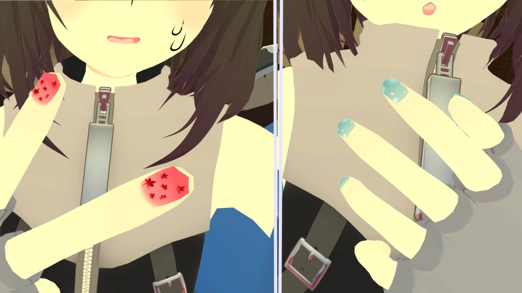 【クズノハちゃん専用】ネイルテクスチャ