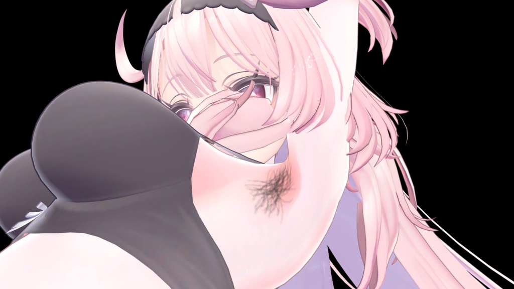 【複数アバター対応】腋毛テクスチャ