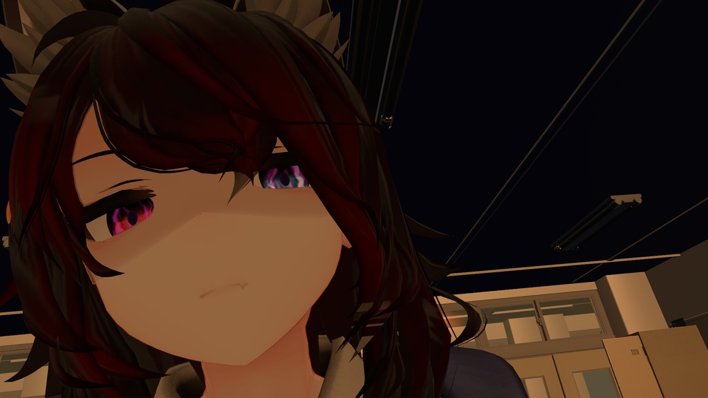 【複数アバター対応】揺らめく炎の瞳テクスチャ