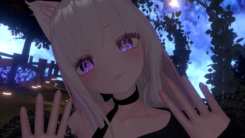 【複数アバター対応】揺らめく炎の瞳テクスチャ