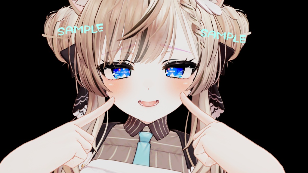 【複数アバター対応】エラーの瞳テクスチャ